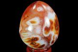 Colorful Carnelian Agate Egg - Madagascar #98541-1